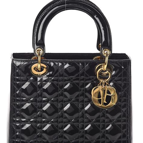 my lady dior black|lady dior black patent.